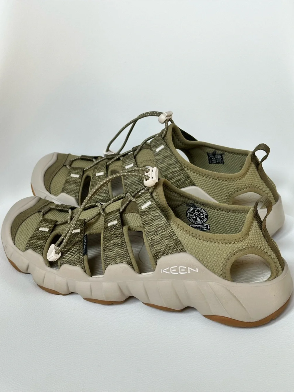KEEN Hyperport H2 Sport Water Closed Toe Sandals Green Olive Taupe Men's Size 11